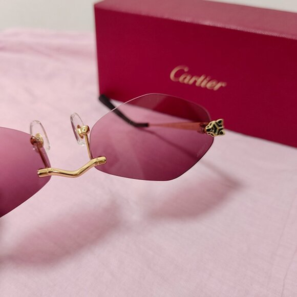 Cartier rimless sunglasses